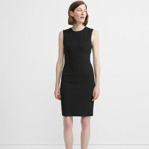 Theory Stretch Sleeveless Dress A-Line BLACK Sz 4
